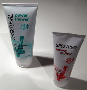 Sportusal power shower & active gel